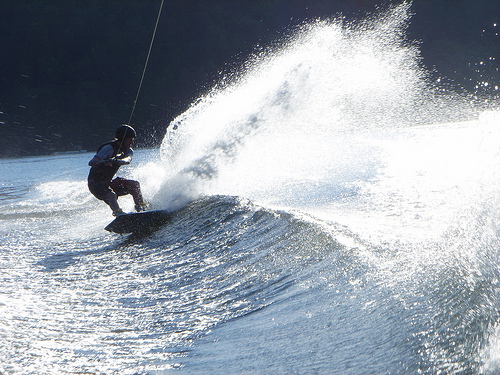 wake board spray